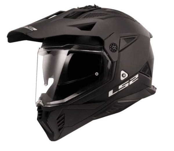LS2 MX436 Pioneer II Solid matt black helmet 5