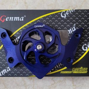 Genma Yamaha Aerox Accessories India Yamaha Aerox Windshield CNC Fan Type-Blue