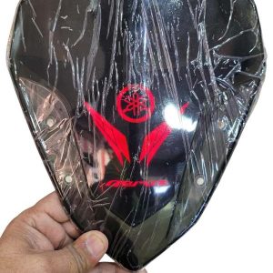 Yamaha Aerox Accessories India Yamaha Aerox Windshield Visor Glass LED (Red)