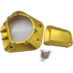 Yamaha Aerox Accessories Yamaha Aerox Clutch Cover Clear CNC CVT Cover Clear Case CNC ( Gold )