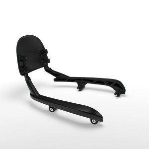 Black Passenger Backrest Mounts for Meteor 350-KXA00625