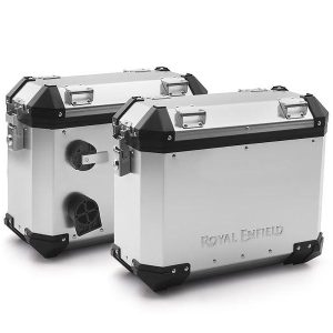 Royal Enfield-Silver Adventure Panniers for Scram 440-1990274